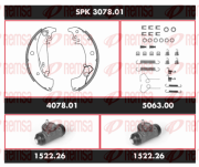 SPK 3078.01 Sada bŕzd, Bubnová brzda Super Precision Kit REMSA