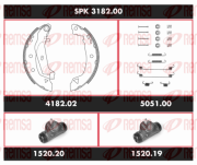 SPK 3182.00 Sada bŕzd, Bubnová brzda Super Precision Kit REMSA