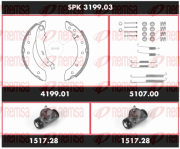 SPK 3199.03 Sada bŕzd, Bubnová brzda Super Precision Kit REMSA