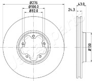 DI-0356 Brzdový kotúč JAPANPARTS