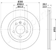 DI-0944 Brzdový kotúč JAPANPARTS