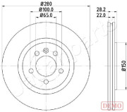 DI-0944C Brzdový kotúč JAPANPARTS