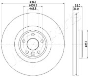 DI-L17 Brzdový kotúč JAPANPARTS