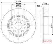 DP-0207C Brzdový kotúč JAPANPARTS