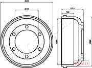 TA-0317C Brzdový bubon JAPANPARTS