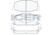 140501 Sada brzdových platničiek kotúčovej brzdy ICER