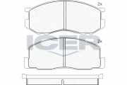 140523 Sada brzdových platničiek kotúčovej brzdy ICER