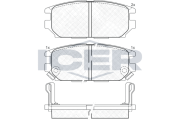 140983 Sada brzdových platničiek kotúčovej brzdy ICER