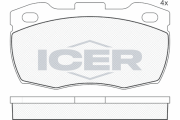 141089 Sada brzdových platničiek kotúčovej brzdy ICER