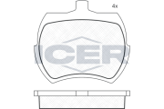 180002 Sada brzdových platničiek kotúčovej brzdy ICER