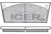 180019 Sada brzdových platničiek kotúčovej brzdy ICER
