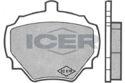 180072 Sada brzdových platničiek kotúčovej brzdy ICER