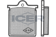 180119 Sada brzdových platničiek kotúčovej brzdy ICER