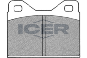 180128 Sada brzdových platničiek kotúčovej brzdy ICER