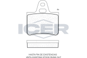 180138 Sada brzdových platničiek kotúčovej brzdy ICER
