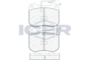 180198 Sada brzdových platničiek kotúčovej brzdy ICER