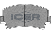 180208 Sada brzdových platničiek kotúčovej brzdy ICER