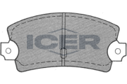 180215 Sada brzdových platničiek kotúčovej brzdy ICER