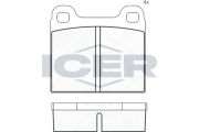 180219 Sada brzdových platničiek kotúčovej brzdy ICER