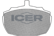 180233 Sada brzdových platničiek kotúčovej brzdy ICER