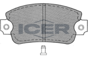 180238 Sada brzdových platničiek kotúčovej brzdy ICER