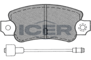180261 Sada brzdových platničiek kotúčovej brzdy ICER