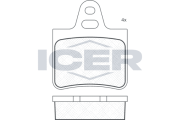 180292 Sada brzdových platničiek kotúčovej brzdy ICER