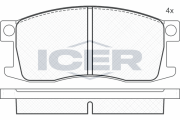 180319 Sada brzdových platničiek kotúčovej brzdy ICER