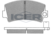 180320 Sada brzdových platničiek kotúčovej brzdy ICER