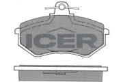 180338 Sada brzdových platničiek kotúčovej brzdy ICER