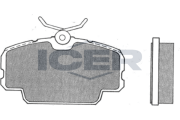 180421 Sada brzdových platničiek kotúčovej brzdy ICER