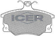 180478 Sada brzdových platničiek kotúčovej brzdy ICER