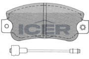 180479 Sada brzdových platničiek kotúčovej brzdy ICER