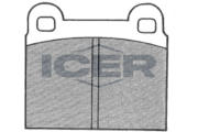 180491 Sada brzdových platničiek kotúčovej brzdy ICER
