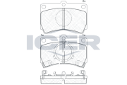180611 Sada brzdových platničiek kotúčovej brzdy ICER