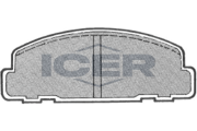 180615 Sada brzdových platničiek kotúčovej brzdy ICER