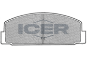 180631 Sada brzdových platničiek kotúčovej brzdy ICER