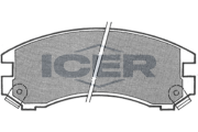 180647 Sada brzdových platničiek kotúčovej brzdy ICER