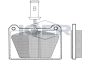 180652 Sada brzdových platničiek kotúčovej brzdy ICER