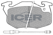 180695 Sada brzdových platničiek kotúčovej brzdy ICER