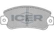 180727 Sada brzdových platničiek kotúčovej brzdy ICER