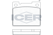 180770 Sada brzdových platničiek kotúčovej brzdy ICER