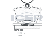 180789-700 Sada brzdových platničiek kotúčovej brzdy ICER