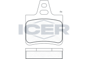 180812 Sada brzdových platničiek kotúčovej brzdy ICER