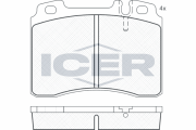 180861 Sada brzdových platničiek kotúčovej brzdy ICER