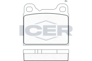 180890 Sada brzdových platničiek kotúčovej brzdy ICER