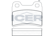 180938 Sada brzdových platničiek kotúčovej brzdy ICER