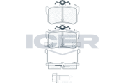 180995-701 Sada brzdových platničiek kotúčovej brzdy ICER