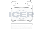 181023 Sada brzdových platničiek kotúčovej brzdy ICER