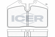 181036 Sada brzdových platničiek kotúčovej brzdy ICER